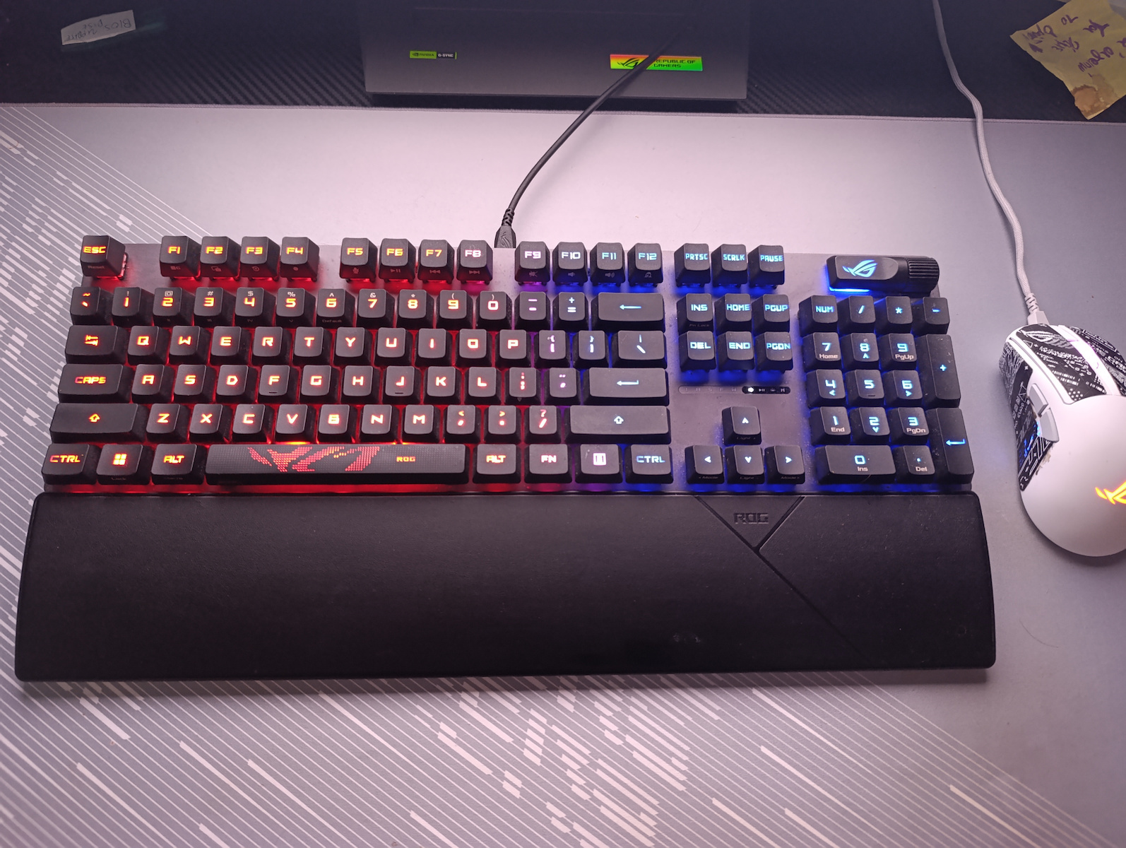 Asus ROG Strix Scope II RX Οπτικό Gaming Πληκτρολόγιο με ROG RX Red διακόπτες και RGB φωτισμό (Αγγλικό US)