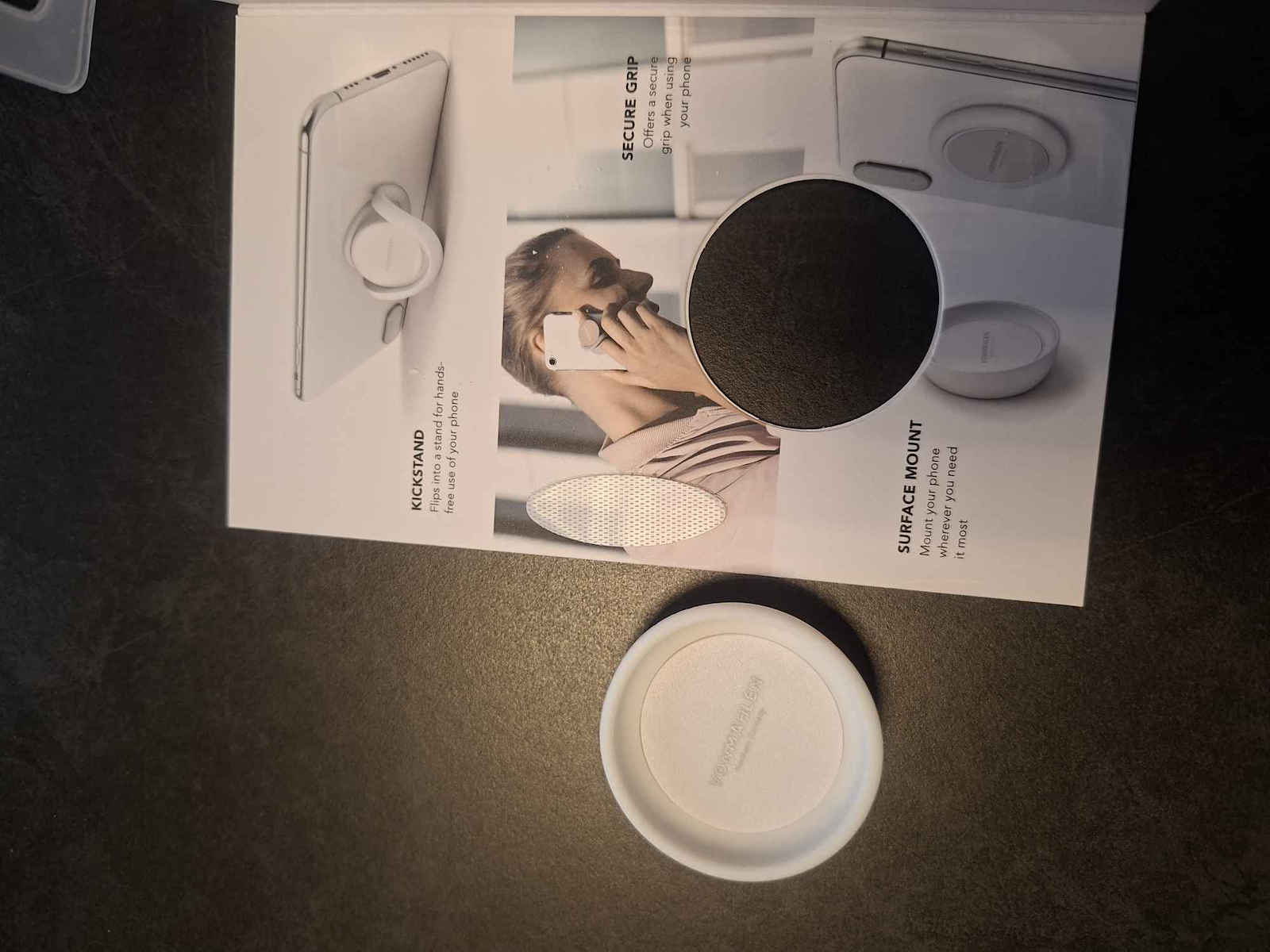 Vonmählen BackFlip Ring Holder Suport Pentru Telefon Mobil Roșu