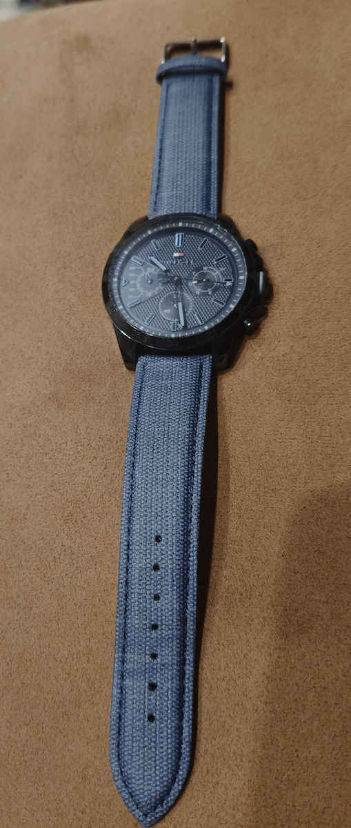 Υφασμάτινο Λουράκι Μαύρο 22mm