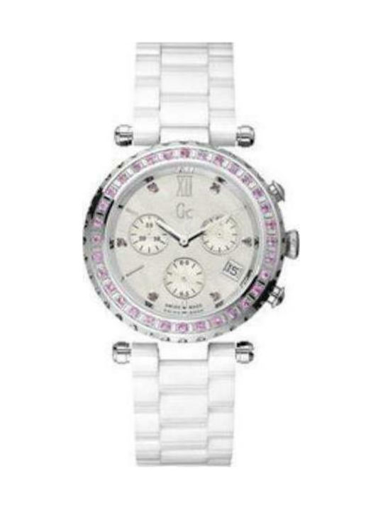 GC Watches Collection White Ceramic Chronograph