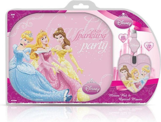 Disney Princess Two Pack Ενσύρματο Mini Ποντίκι Πολύχρωμο