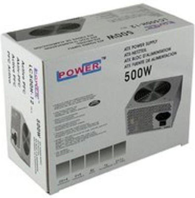 LC-Power LC500H-12 rev. 2.2 500W Γκρι Τροφοδοτικό Υπολογιστή Full Wired