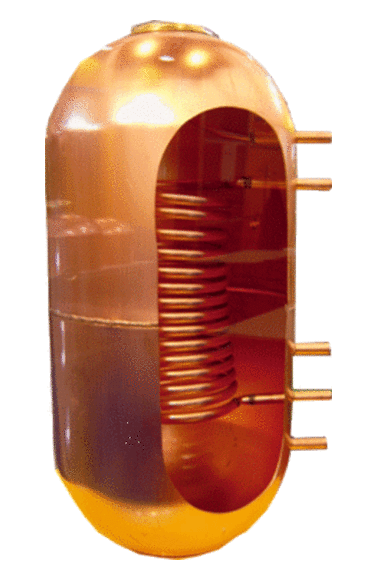Sonne Χάλκινο Boiler Λεβητοστασίου Χάλκινο 100lt με δύο Εναλλάκτες Διπλής Ενέργειας