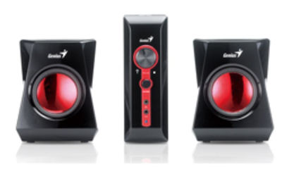 Genius SW-G2.1 1250 Ηχεία Υπολογιστή 2.1 με Ισχύ 38W σε Μαύρο Χρώμα