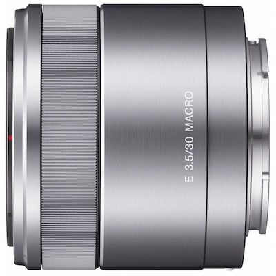 Sony Crop Camera Lens 30mm f/3.5 Standard / Macro for Sony E Mount Silver