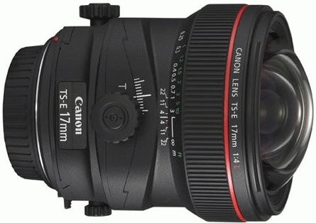 Canon Full Frame Camera Lens TS-E 17mm f/4L Wide Angle / Tilt-Shift for Canon EF Mount Black