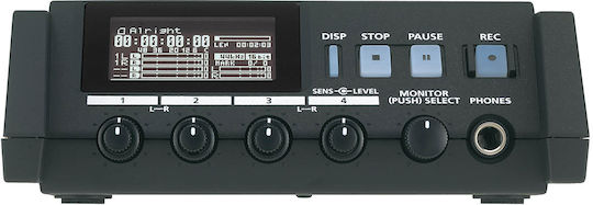Roland R-44 Πολυκάναλος Ψηφιακός Φορητός Εγγραφέας Μπαταρίας/Ρεύματος για Εγγραφή σε Κάρτα Μνήμης με Phantom Power