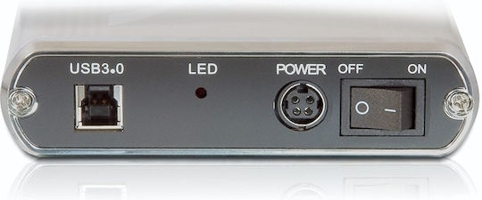 DeLock Θήκη για Σκληρό Δίσκο 3.5" SATA III με σύνδεση USB 3.0 σε Ασημί χρώμα