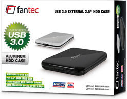 Fantec ALU-25U3 Case for Hard Drive 2.5" SATA III with Connection USB 3.0