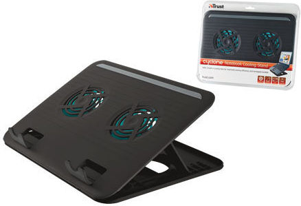 Trust Cyclone Cooling Pad για Laptop έως 15.6" με 2 Ανεμιστήρες