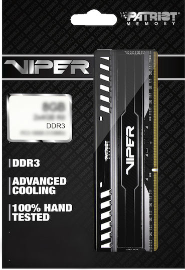 Patriot Viper 3 DDR3 16GB RAM με 2x8GB Modules και Ταχύτητα 1600 για Desktop