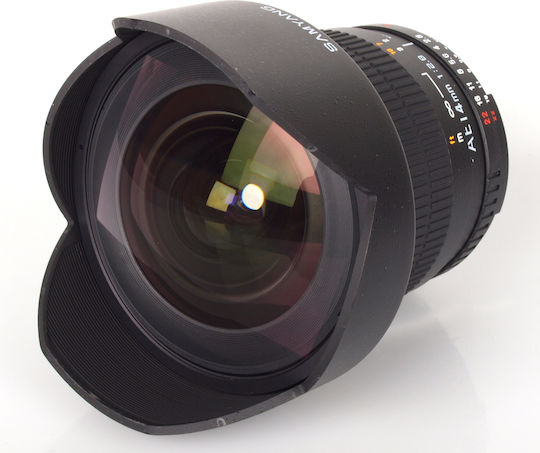 Samyang Full Frame Camera Lens 14mm F2.8 ED AS IF UMC (AE) Wide Angle for Nikon F Mount Black