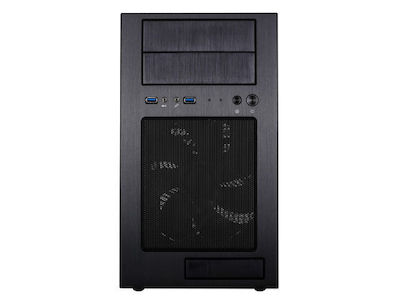 Silverstone TJ08B-E Mini Tower Κουτί Υπολογιστή Μαύρο
