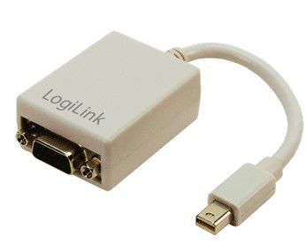 LogiLink CV0038 Converter mini DisplayPort male to VGA female White