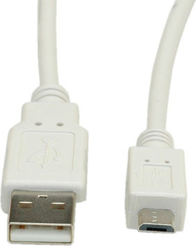 Roline USB 2.0 Cable USB-A male - micro USB-B male 0.8m (11.99.8754)
