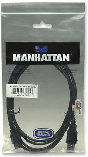 Manhattan USB 2.0 Cable USB-A Male - USB-A Female 1.8m (338653)