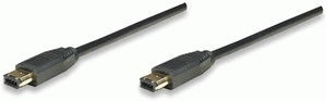 Manhattan Firewire Cable IEEE1394 6-pin - 6-pin 1.8m