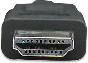 Manhattan HDMI 1.4 High Speed 1080p 120Hz Angle Cable HDMI male - HDMI male 3m Μαύρο