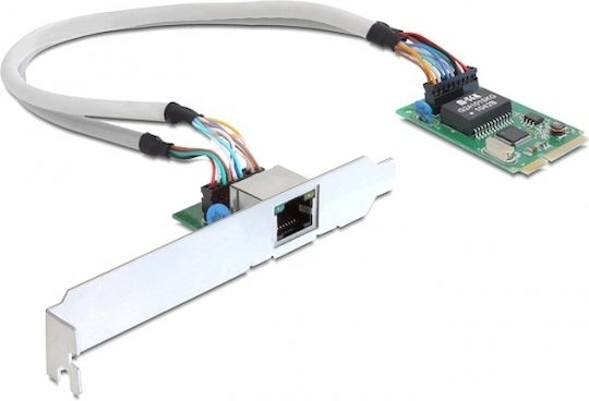 DeLock Ενσύρματη Κάρτα Δικτύου Gigabit (1Gbps) Ethernet Μini PCI-e