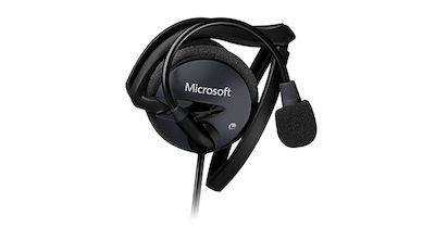 Microsoft LX-2000 Neckband / On Ear Multimedia Headphone with Microphone 3.5mm Jack