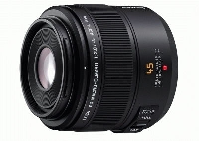 Panasonic Crop Camera Lens Leica DG Macro-Elmarit 45mm f/2.8 Mega OIS Standard / Macro for Micro Four Thirds (MFT) Mount Black