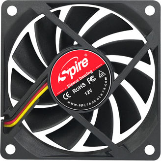 Spire Orion Case Fan 70mm (2700rpm / 16cfm) Without LEDs Lighting and Connection 3-Pin
