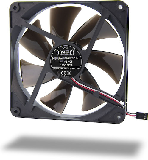 Noiseblocker PK2 Case Fans 140mm 1200rpm 54.7cfm Without LEDs Connection 3-Pin