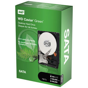 Western Digital Green 1TB HDD Σκληρός Δίσκος 3.5" SATA III 7200rpm με 64MB Cache για Desktop