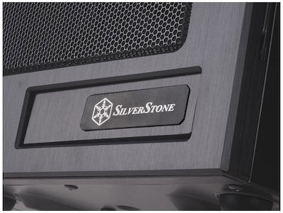 Silverstone TJ08B-E Mini Tower Κουτί Υπολογιστή Μαύρο