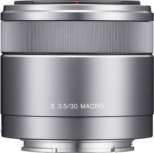 Sony Crop Camera Lens 30mm f/3.5 Standard / Macro for Sony E Mount Silver