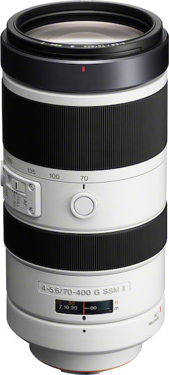 Sony Full Frame Φωτογραφικός Φακός 70-400mm F4-5.6 SSM II Tele Zoom για Sony A Mount Λευκός