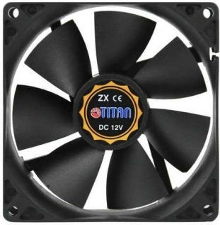 Titan TFD-9225L12Z Case Fan (1800rpm / 31.84cfm) Without LEDs Lighting and Connection 3-Pin