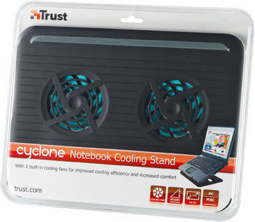 Trust Cyclone Cooling Pad για Laptop έως 15.6" με 2 Ανεμιστήρες