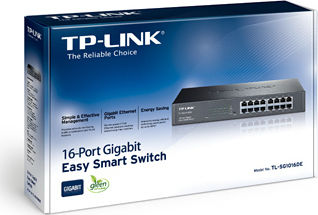 TP-LINK TL-SG1016DE Managed L2 Switch with 16 Gigabit (1Gbps) Ethernet Ports