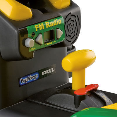 Buldozer pentru copii John Deere Ground Loader electric 12 volți Verde