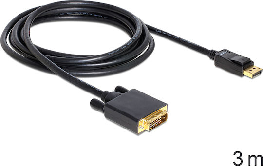 DeLock Cablu DVI-D - DisplayPort 3m Negru (82592)