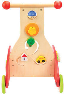 Hape Baby Push Walker with Activities Red