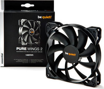 Be Quiet Pure Wings 2 Case Fan 140mm (1000rpm / 61.2cfm) Χωρίς Led Φωτισμό και Σύνδεση 3-Pin