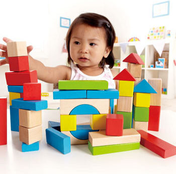 Hape Τουβλάκια Maple Ξύλινα για 1+ Έτους 50τμχ