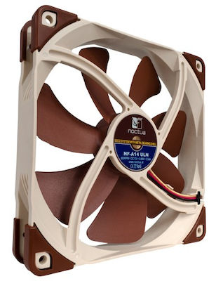 Noctua NF-A14 ULN Case Fan 140mm με Σύνδεση 4-Pin Molex / 3-Pin Καφέ