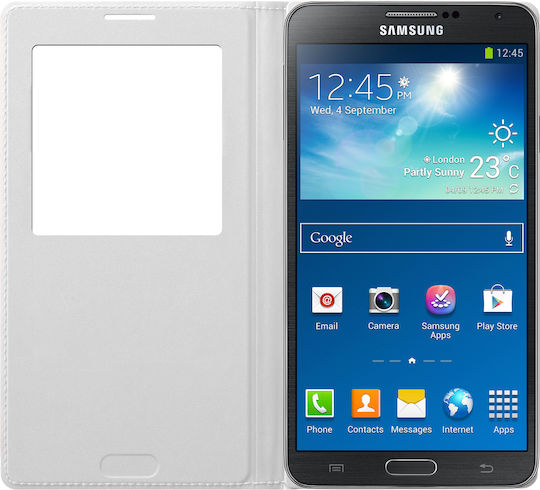 Samsung EF-CN900BW Book Δερματίνης Λευκό (Galaxy Note 3)