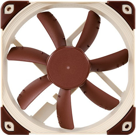 Noctua NF-S12A ULN Case Fan 120mm (800rpm / 43.73cfm) Without LED Lighting And Connection 3-Pin / 4-Pin Molex Brown