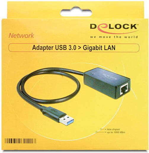 DeLock 62121 USB-C Адаптер за Мрежа с Проводниково Свързване Gigabit Ethernet