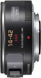 Panasonic Crop Φωτογραφικός Φακός Lumix G X Vario PZ 14-42mm f/3.5-5.6 Asph. Power OIS Wide Angle Zoom για Micro Four Thirds (MFT) Mount Μαύρος