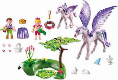 Playmobil Princess Royal Children with Pegasus and Baby for 4-10 years old