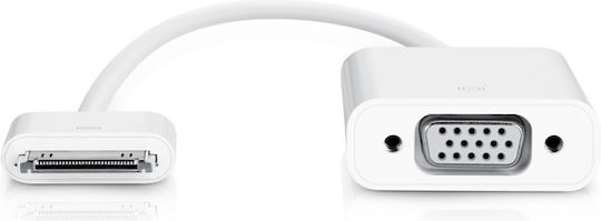 Apple MC552 Μετατροπέας Apple 30-pin female σε VGA female Λευκό 1τμχ