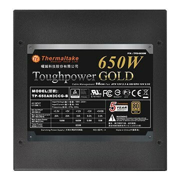 Thermaltake Toughpower 650W Gold (Modular) 650W Захранващ блок за компютър Пълен модул 80 Plus Gold