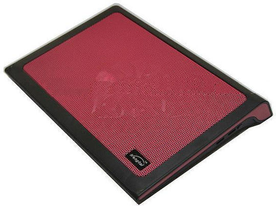 Ηongtai HTZ520 Cooling Pad for Laptop up to 17" with 1 Fan and Lighting