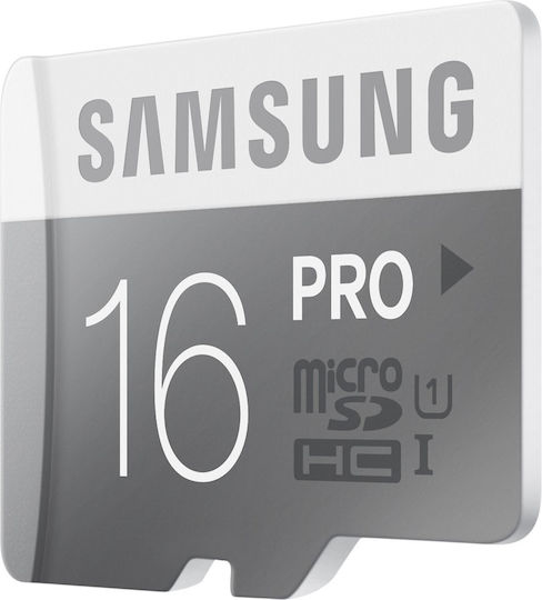 Samsung MB-MG16DA microSDHC 16GB U1 UHS-I 90MB/s с адаптер