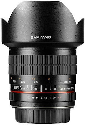 Samyang Crop Camera Lens 10mm f/2.8 ED AS NCS CS Wide Angle for Micro Four Thirds (MFT) Mount Black